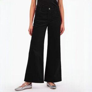 Kut From The Kloth Meg High Rise Wide Leg Black Pants Size 14